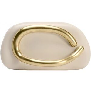 Elegant BEIGE  and Gold Clutch *NEW*